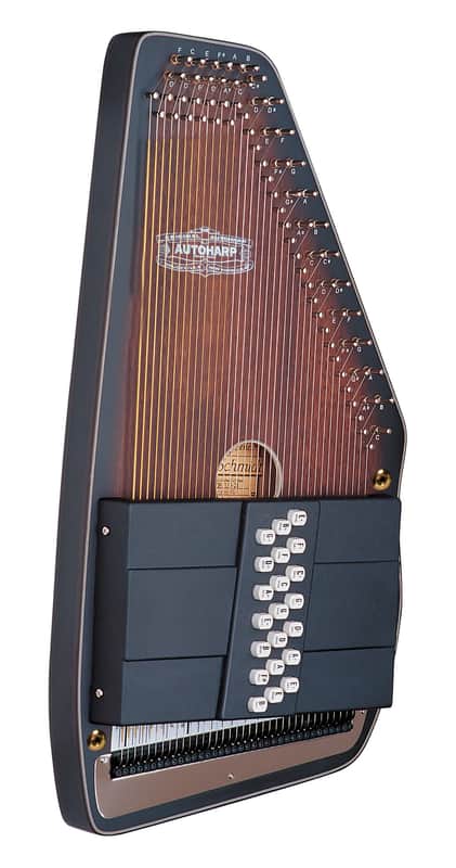 Oscar Schmidt OS11021AE 21 Chord Acoustic Electric Auto Harp. Natural Ovangkol image 1