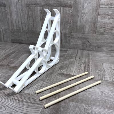 X2 ADDITION for KZcraftworks Two-Tier Stand - KORG Volca Series Modules - Color WHITE  ––– Add On To Your Stand