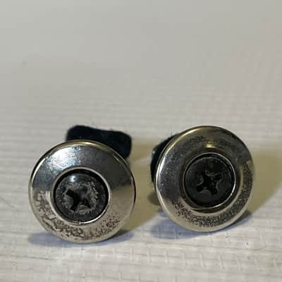 1980's Japan Ibanez RG & S Series Large Head Oversize Worn Black Strap Buttons image 1
