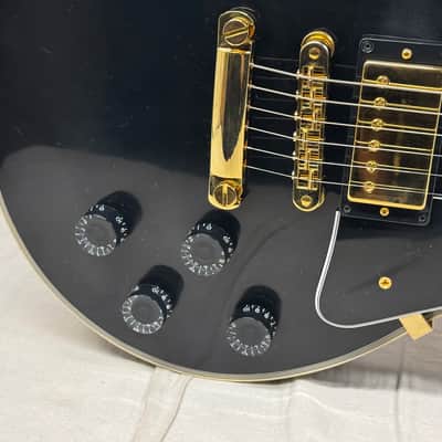 Gibson USA Custom Shop Les Paul Custom Guitar with COA + Case - Ebony / Black image 6