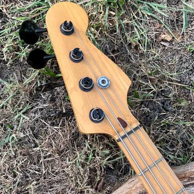 Vintage Chandler Precision Bass Guitar Parts P-Bass Plus 1980’s Project Daphne Blue image 12
