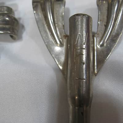 WFL 4 - Single Tension Bass Drum t-rods, claws and center lug (10151-U-1104) 50's/60's - Nickel Plated image 6