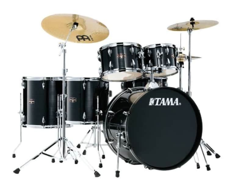 Tama Imperialstar 6pc Complete Drum Set w/Hardware- Hairline Black image 1