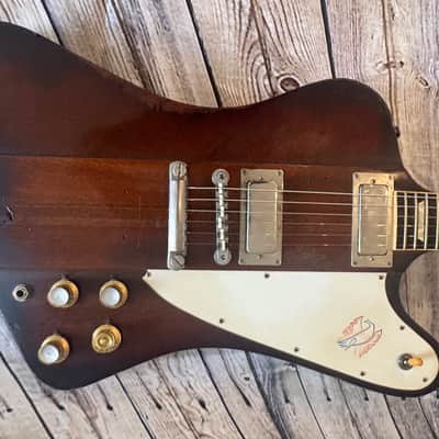 Gibson Custom Shop Johnny Winter Signature 1963 Firebird V 2008 - Tom Murphy Aged Vintage Sunburst image 4