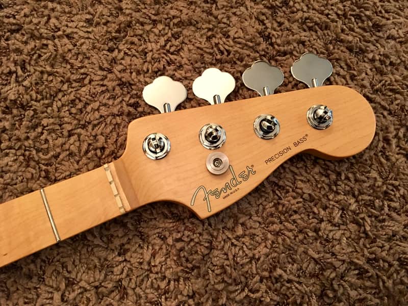 Fender American Standard Precision Bass Neck w/ Tuners & Tree - Maple - USA MIA image 1