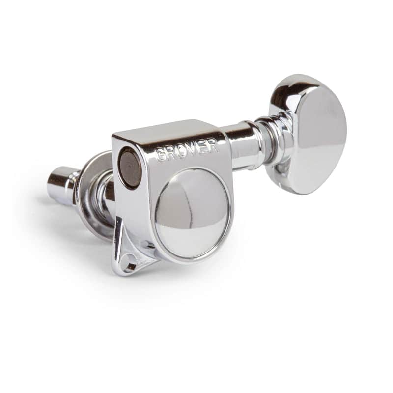 Grover 406C Auto-Locking 6 In-Line Tuners - Chrome image 1