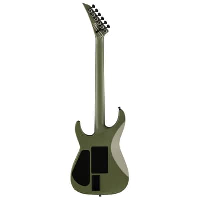 Jackson American Series Soloist SL2MG 6-String Right-Handed Electric Guitar with Rolled Ebony Fingerboard and Maple Neck (Matte Army Drab) image 2