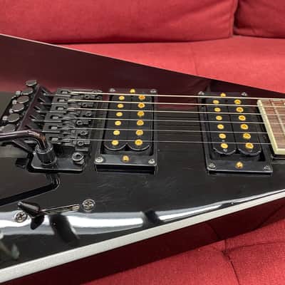 Jackson X Series Signature Phil Demmel Demmelition King V PDX-2 - 2015 - Black with Silver Bevels w/ Bare Knuckle Pickups and Bag image 5