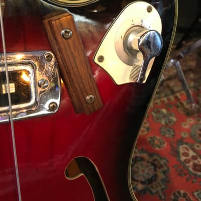 RARE 60s Teisco EP-200B Hollowbody Short Scale Bass image 5