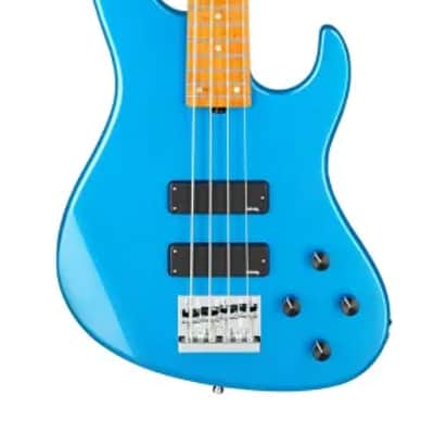 Sadowsky MetroExpress 24-Fret Modern Bass, Roasted Maple Fingerboard, 4-String - Solid Ocean Blue Metallic High Polish image 2