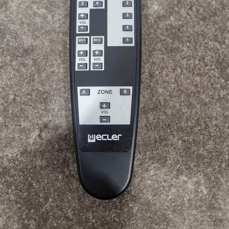 2010s Ecler DUO-NET Player Remote Control Black