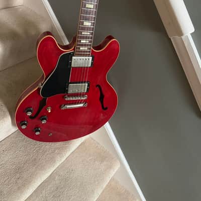 Left handed lefty Gibson Memphis '63 ES-335 Block 2015 - Sixties Cherry VOS image 3