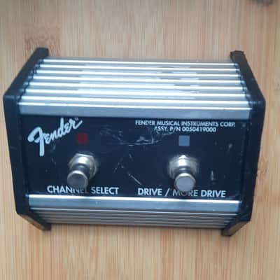 Fender 005-0419-000 2-Button Channel / Drive Footswitch with 1/4" Jack 1996 - 2004 - Black / Silver image 1