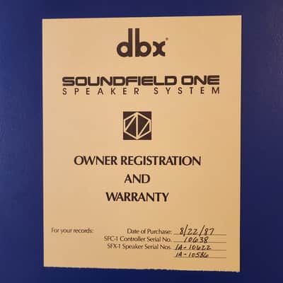 dbx Soundfield 1A Speaker System 1987 image 20