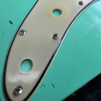 Fender Jazzmaster green nitrate pickguard-real deal! Early 60s image 5