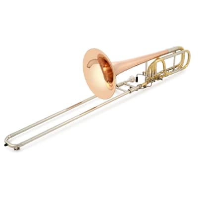 Blessing Bass Trombone, Double Rotor, Clear Lacquer, Outfit image 2