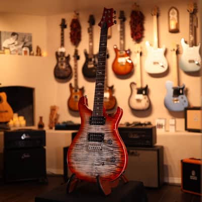 PRS SE Custom 24-08 Electric Guitar - Charcoal Cherry Burst 4094 image 2