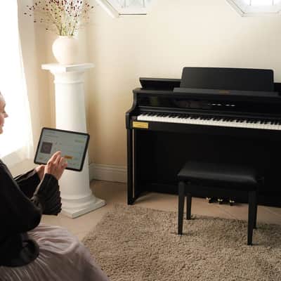 Casio AP-750BKC3 Celviano Upright 88-Key Digital Home Piano w/Bench, Black image 6
