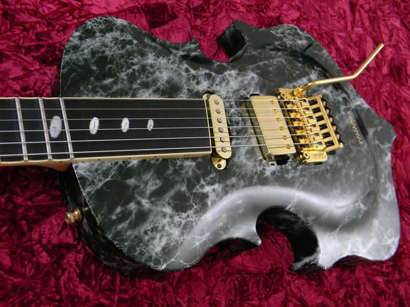 Caparison Limited Edition Venus Black Marble Scalloped Fretboard