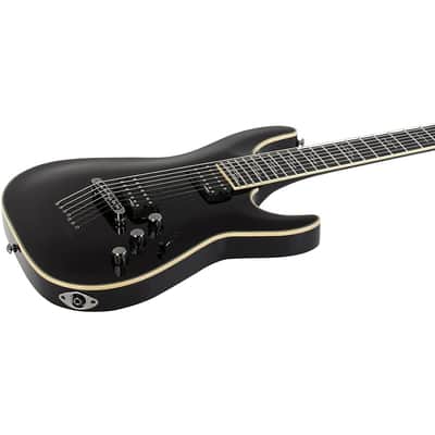 Schecter Guitar Research C-7 Blackjack 7-String Electric Guitar Regular Gloss Black image 6