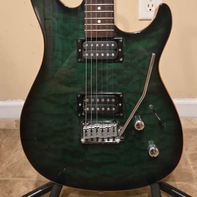 Peavey Limited Series EXP Trans Green Electric Guitar image 2