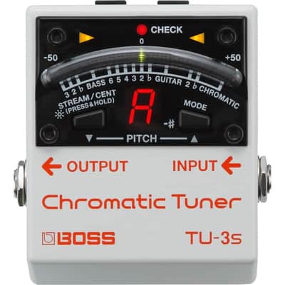 Boss TU-3S Chromatic Tuner for Stringed Instruments - White image 4