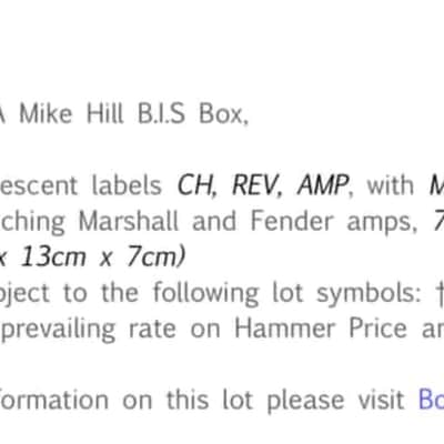 ICONIC GENUINE & PRICELESS GARY MOORE Owned Mike Hill B.I.S. Box (1990-1999) – Amp Switcher (Rhythm/Lead) / Hum Eliminator – Bonhams Provenance **Sensible Offers welcome** Played with Greeny image 3
