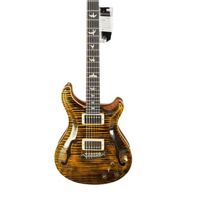 2025 PRS 40th Anniversary Hollowbody II Piezo One Piece 10-Top & Back! - Yellow Tiger image 1