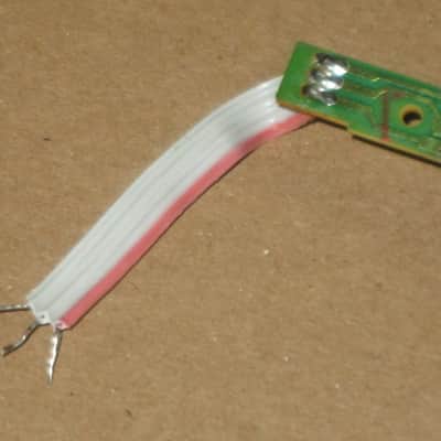 very lightly used genuine BOSS LED (has white bulb that lights RED) from BF-3 Flanger (NO pedal included) on very small green rectangle shape circuit board with three wire ribbon (genuine Boss item)  2000s to 2020s (specifically from 2018) image 18