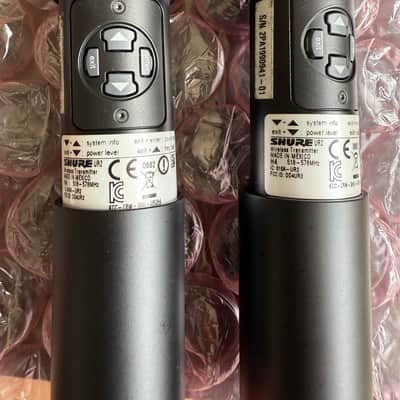 Shure UR2 Wireless Handheld Microphones with KSM9 Capsules – H4 Band, worldwide shipping image 15