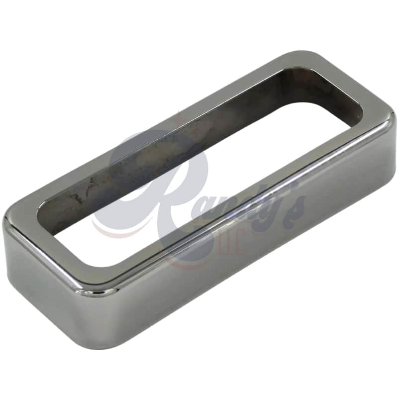 Advanced Plating 1892PC Advanced Plating 1892PC (Contemporary Series) P-90 Soapbar Pickup Cover (Open) - Fits Gibson®-Black Nickel/Pearl Chrome image 1