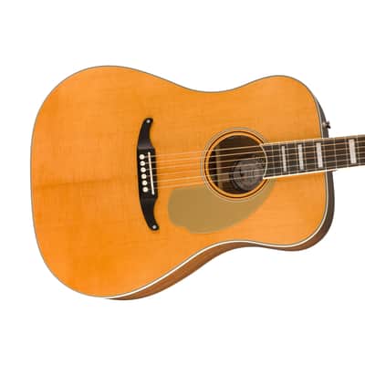 Fender King Vintage Acoustic Guitar w/Case, Aged Natural image 6