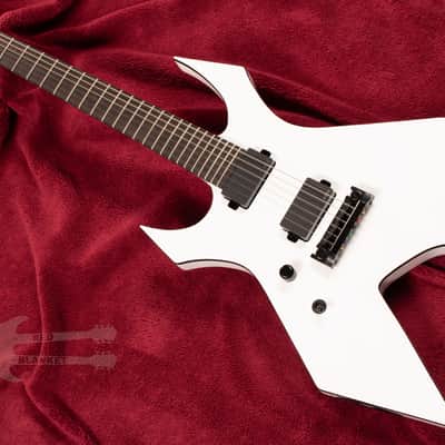 B.C. Rich Warlock Prophecy II with Quad Left Hand - Matte White image 3