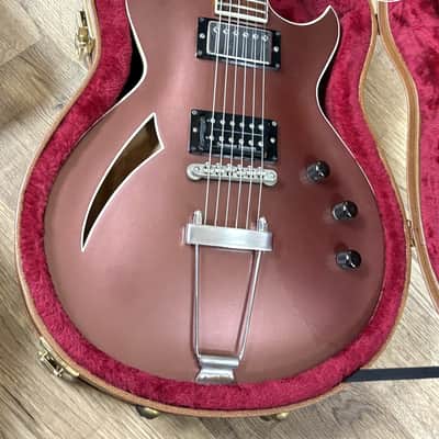 ESP Eclipse Semi-Hollow 1995 Metallic Rose Gold image 6