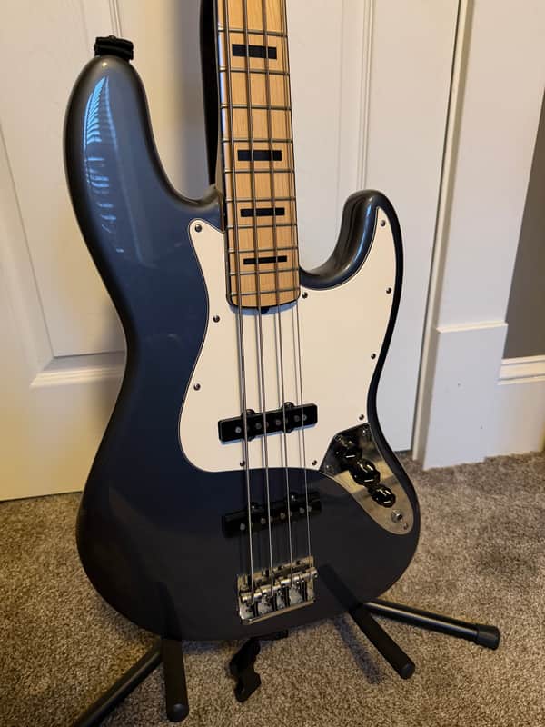 Fender Jazz Bass American Standard Body with Geddy Lee CIJ Neck - Charcoal Frost image 1