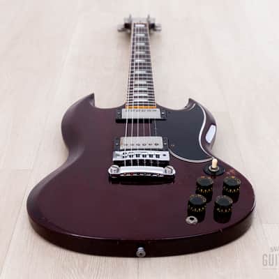 1976 Gibson SG Standard Vintage Guitar Wine Red w/ Tarback & Top, Chainsaw Case image 9