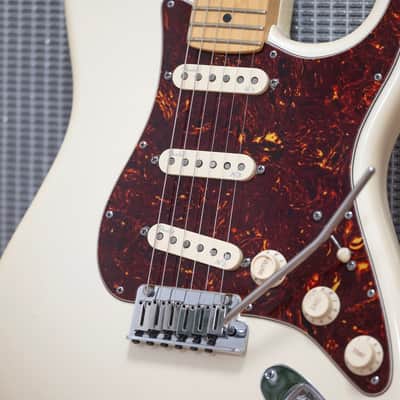 2013 Fender USA American Deluxe Stratocaster Neck - in Olympic Pearl White image 4