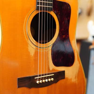 Guild (Hoboken, NJ) D-50 Spruce/Brazilian Rosewood Dreadnought Acoustic Guitar 1969 w/Hard Case image 11