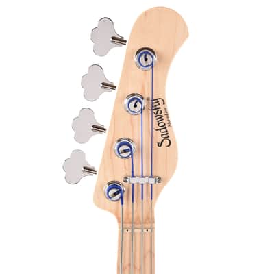 Sadowsky MetroLine 21-Fret Hybrid PJ Bass 4-String Swamp Ash Body Almond Sunburst Transparent Satin (Serial #SMLB002590-23) image 6