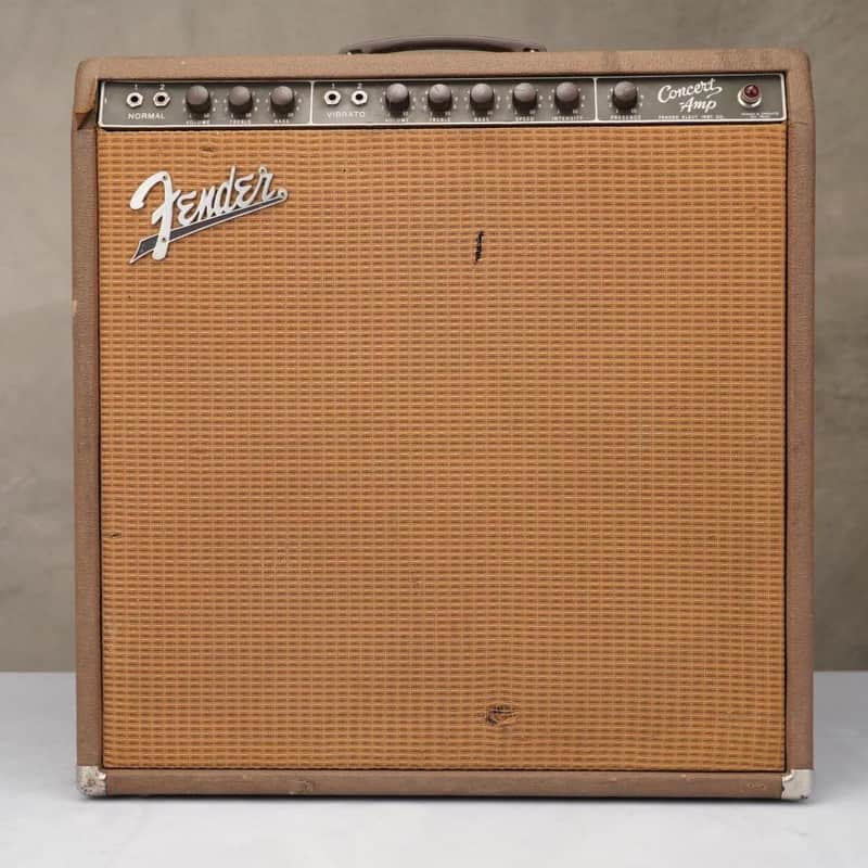 1962 Fender Concert Amp 6G12-A Brownface 4x10 Combo Amp  #59034 image 1