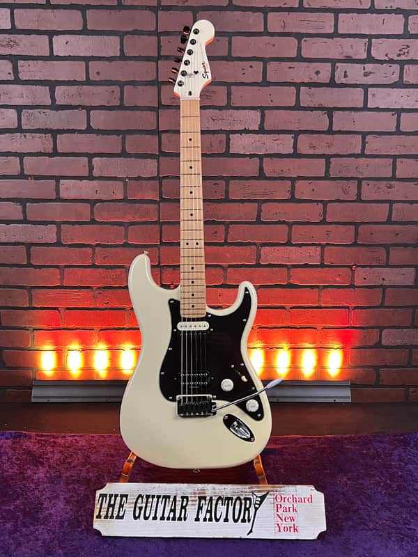 2019 Squier Contemporary Stratocaster HH, Maple Fingerboard, Pearl White w/ Duncan and Locking Tuners image 1