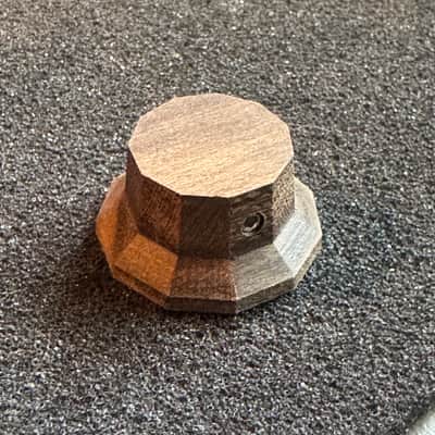 Guilford Ziricote 1122 Facet Cut Volume/Tone potentiometer knob - 1.5mm set Screw / 6mm shaft - 1 Knob image 1