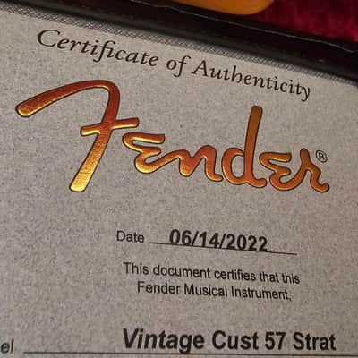 Fender Stratocaster custom shop vintage 57 aw Mary kaye 2022 - Aged White image 2