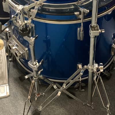 Ludwig Accent / Tama 5pc. Kit w/Hardware, Cymbals - Blue image 12
