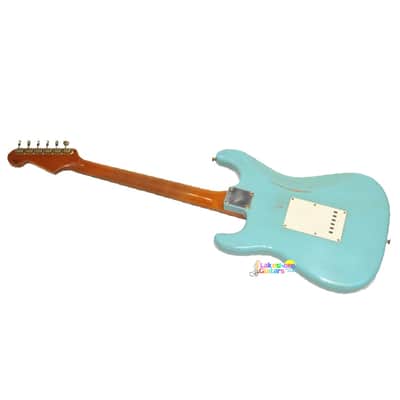 Fender Custom Shop Fat '64 Journeyman Relic Stratocaster with Brazilian Rosewood Masterbuilt by Andy Hicks 2024 - Daphne Blue image 4