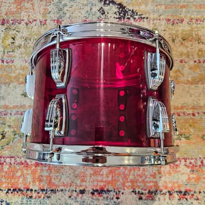 Ludwig Red Vistalite 20-14-12" Downbeat Drum Kit 2023 image 16