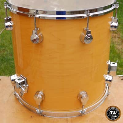 Camco Hoshino Floor Tom 16" x 16" Natural Maple EXC image 6