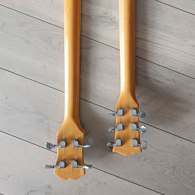 Hoyer Double Neck Bass and Guitar 1970s - Natural image 17