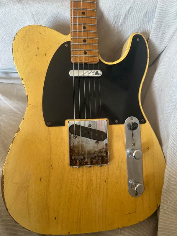 Fender Telecaster Broadcaster Masterbuilt Carlos Lopez - Blond relic