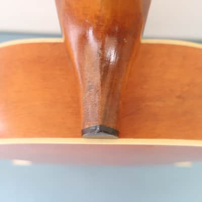 Antique Vintage 1930s Regal Parlor Guitar Project Scenic Floral Stencil Washburn Ditson Original Cloth Latch Case image 13